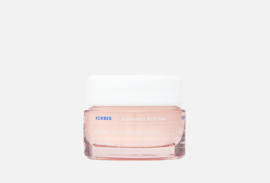 

Крем для сухой кожи лица KORRES, Apothecary Wild Rose Day-Brightening Intense-Cream 40 мл
