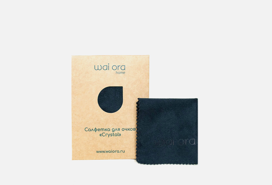 Салфетка для очков WAI ORA Crystal 1 шт салфетка для очков wai ora wipe crystal 1