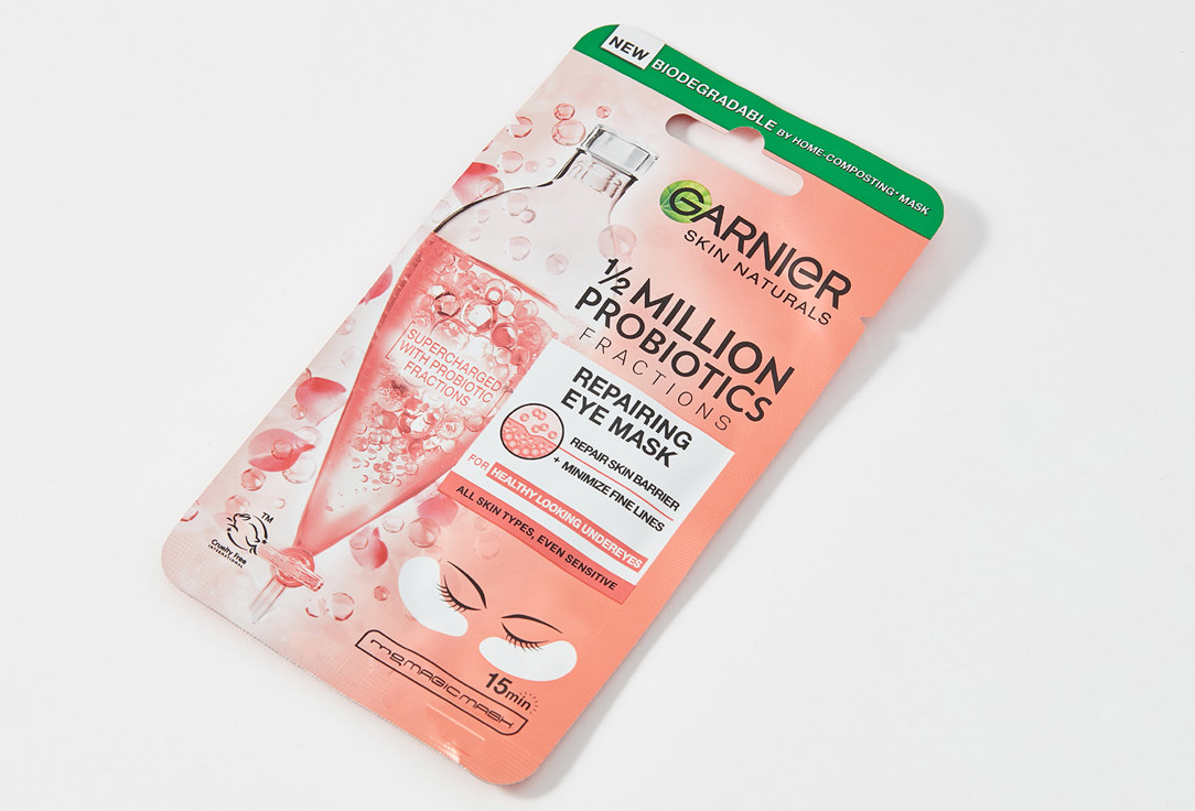 Garnier Патчи тканевые с пробиотиками 1/2 million probiotics