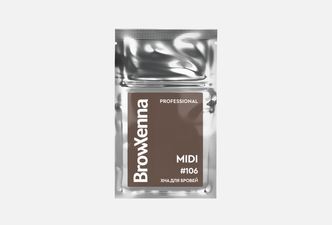 Изображение товара Хна для бровей BrowXenna MIDI 3 г немецкий состав для домашнего и салонного окрашивания