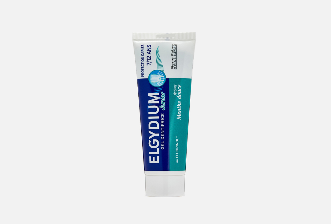 Зубная паста-гель для взрослых и детей ELGYDIUM Junior Mild Mint 50 мл elgydium зубная паста гель с ароматом клубники для детей от 3 до 6 лет 50 мл elgydium