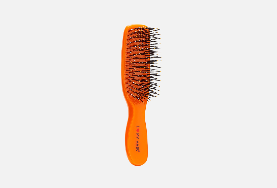 Парихмахерская щетка для любого типа волос I LOVE MY HAIR Spider Classic 1503 оранжевая 
