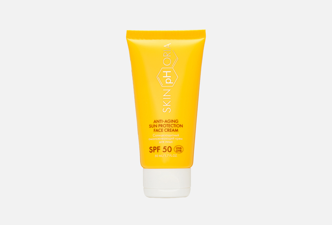 Солнцезащитный омолаживающий крем для лица SPF 50 SKINPHORIA Anti-aging Sun Protection Face Cream 50 мл