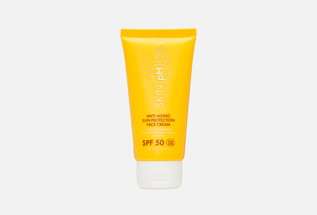 Солнцезащитный омолаживающий крем для лица SPF 50 SKINPHORIA Anti-aging Sun Protection Face Cream 50 мл