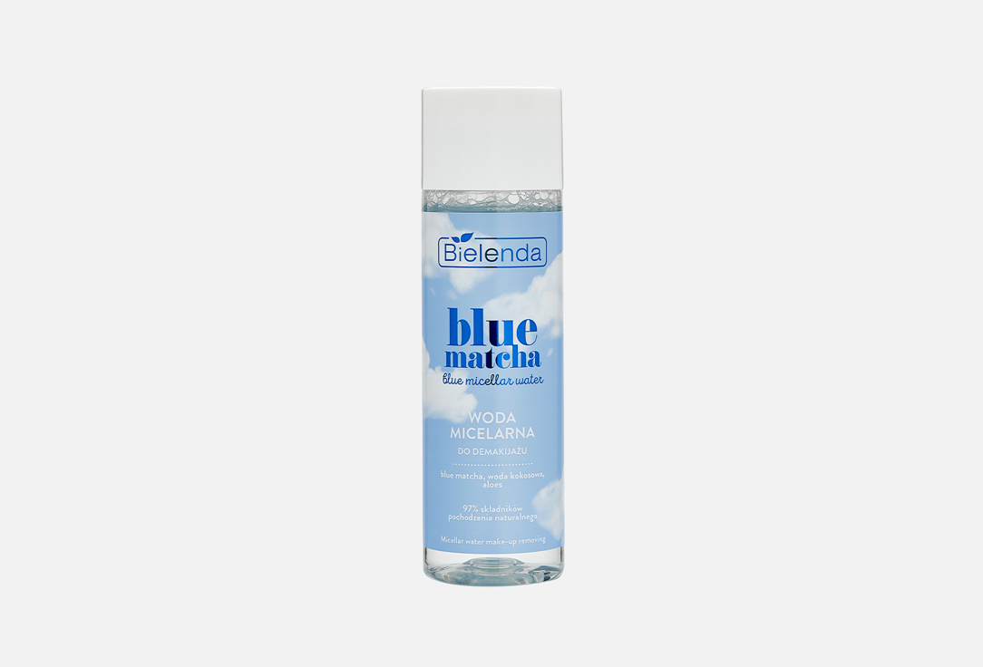 Мицеллярная вода для снятия макияжа BIELENDA BLUE MATCHA 200 мл тоник для лица 2в1 bielenda blue matcha 75 мл