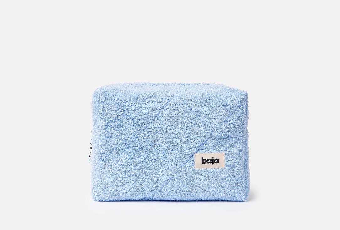 Изображение товара Большая махровая косметичка Boja Fluffy Sky для хранения косметики и гигиены