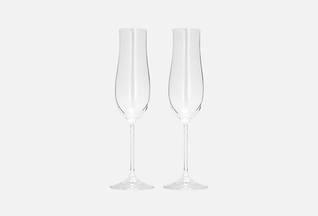 Набор бокалов для шампанского CRYSTALEX Аттимо, 180 мл 2 шт набор бокалов crystalex турбуленция без декора 2шт 570мл вино стекло