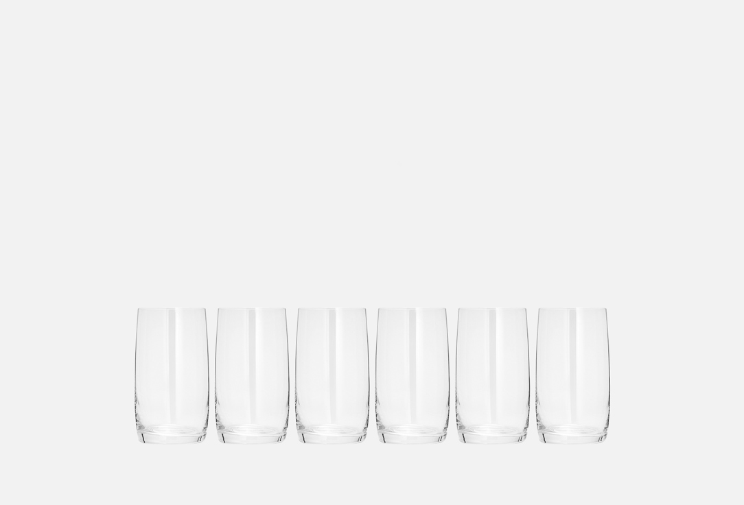 Набор стаканов для воды CRYSTALEX Идеал, 380 мл 6 шт набор стаканов crystalex барлайн 6шт 300мл для воды стекло