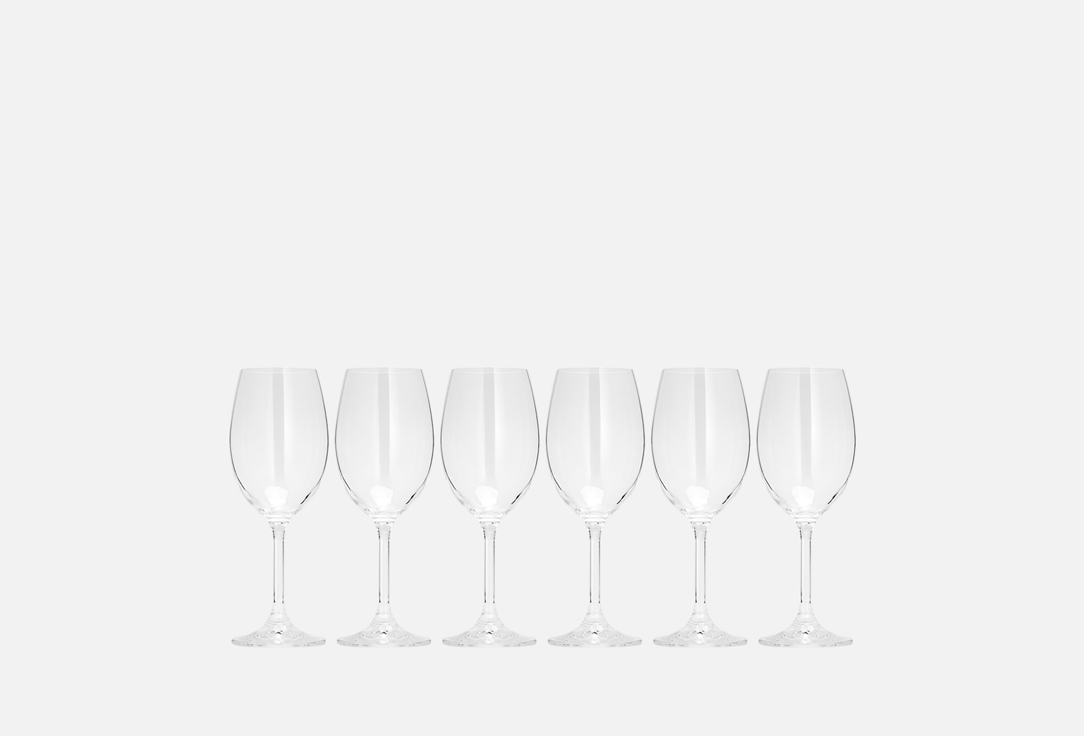 Набор бокалов для вина CRYSTALEX Лара 6 шт набор бокалов crystalex лара без декора 6шт 400мл бренди стекло