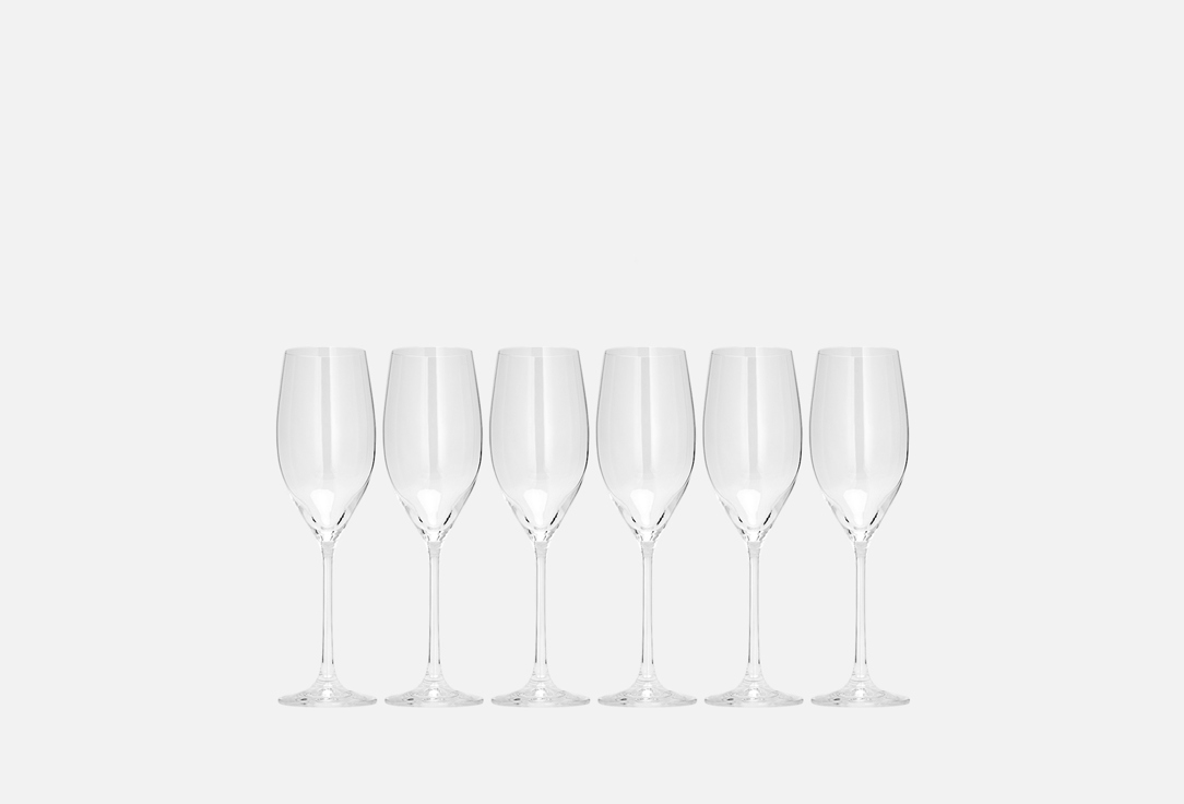 Набор бокалов для шампанского CRYSTALEX Меган, 230 мл 6 шт цена и фото