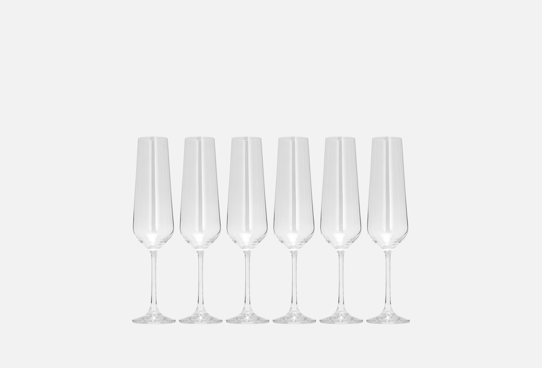 

Набор бокалов для шампанского CRYSTALEX, Прозрачный, Сандра 6 шт