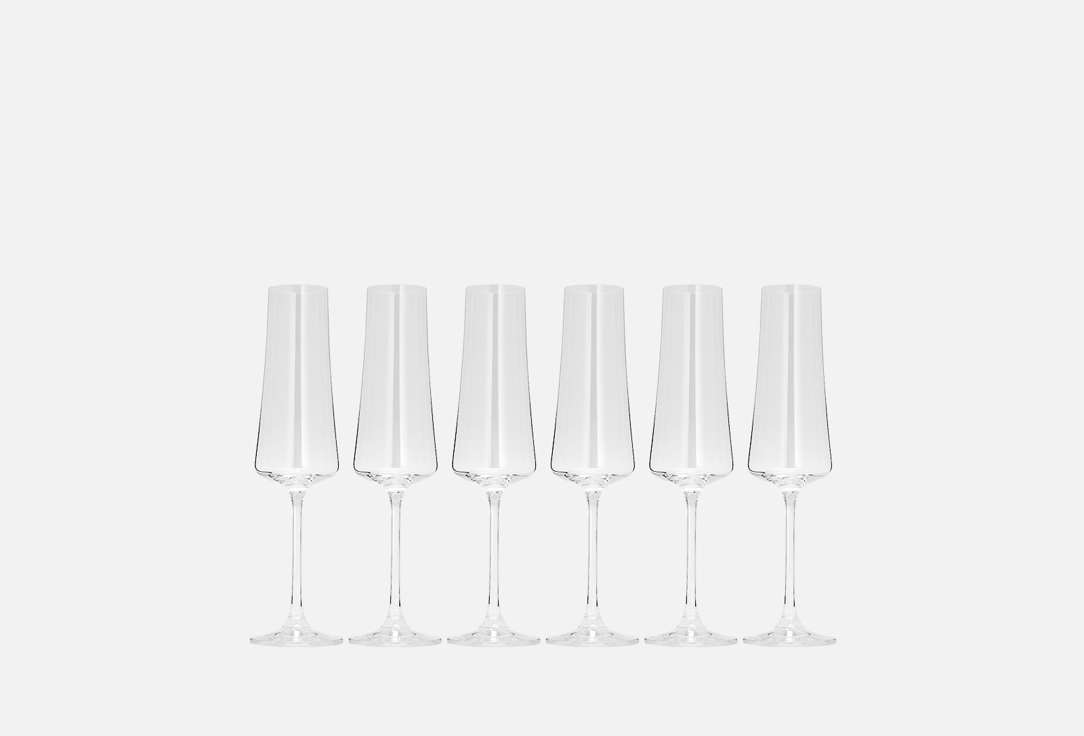 набор бокалов для шампанского комфилюкс эдем mr бокал для шампанского CRYSTALEX Экстра 210 мл