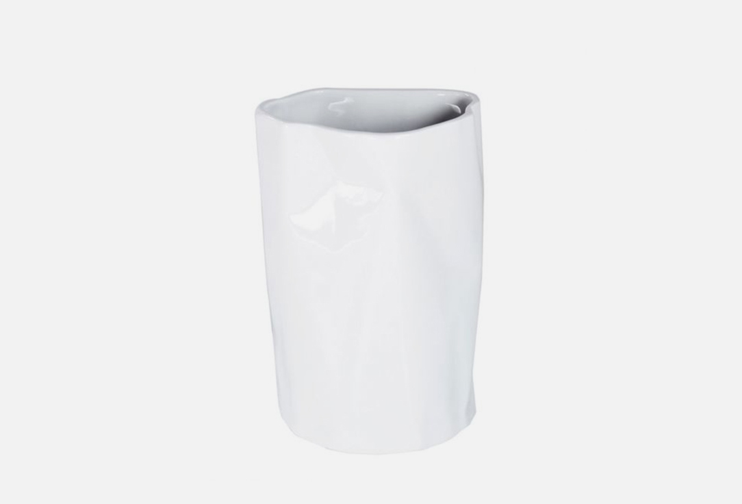 Ваза CRYSTALEX BENT white 1 шт ваза glasstar лиловая дымка 20см стекло