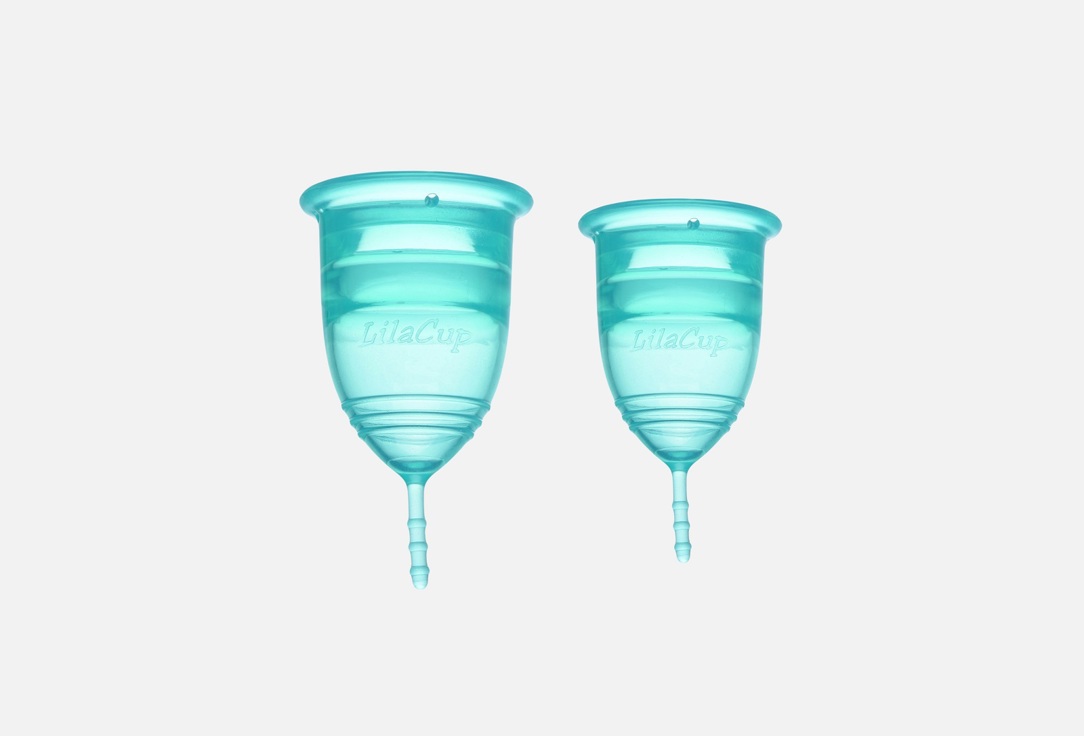 Набор менструальных чаш LilaCup SIMPLY S+M green