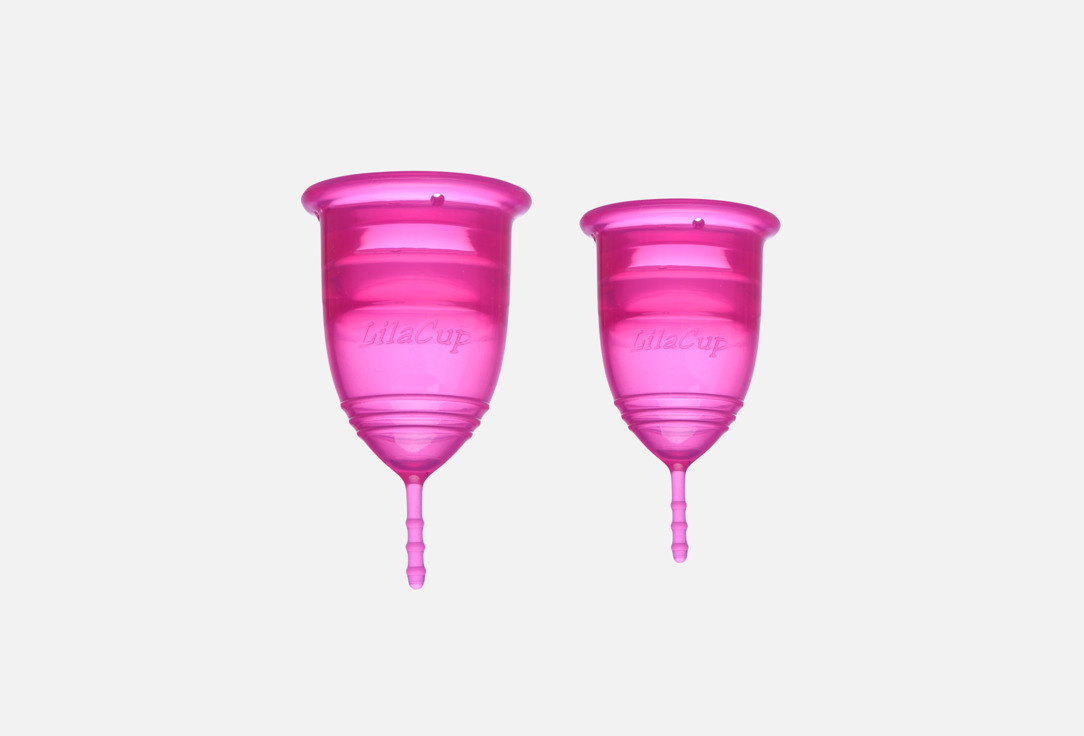 Набор менструальных чаш LilaCup SIMPLY S+M pink