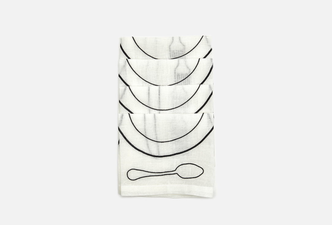 

Комплект ланчматов STUDIO AYAYA, Принт, Белый 2 шт