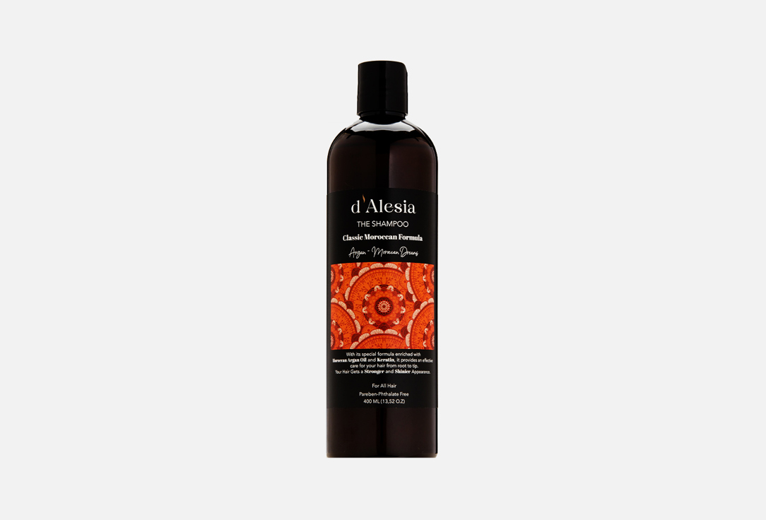 Шампунь с аргановым маслом и кератином D'ALESIA Maroccan Dreams Argan&Keratin Shampoo 400 мл