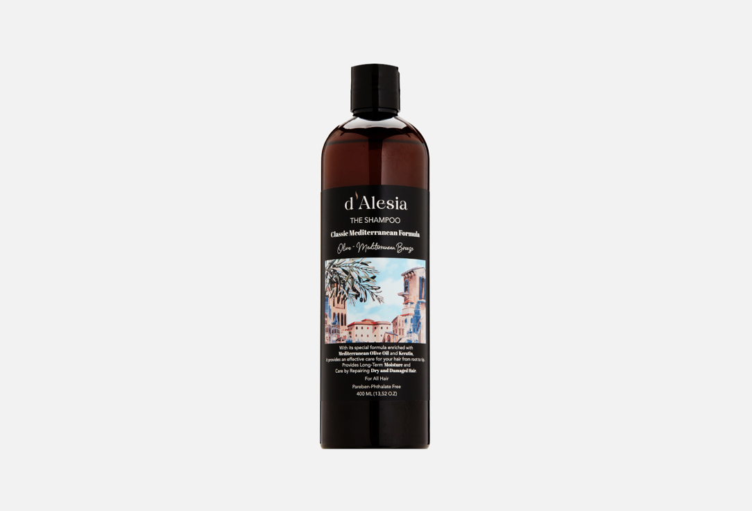 Шампунь с оливковым маслом D'ALESIA Mediterranean Breeze Olive Shampoo 400 мл