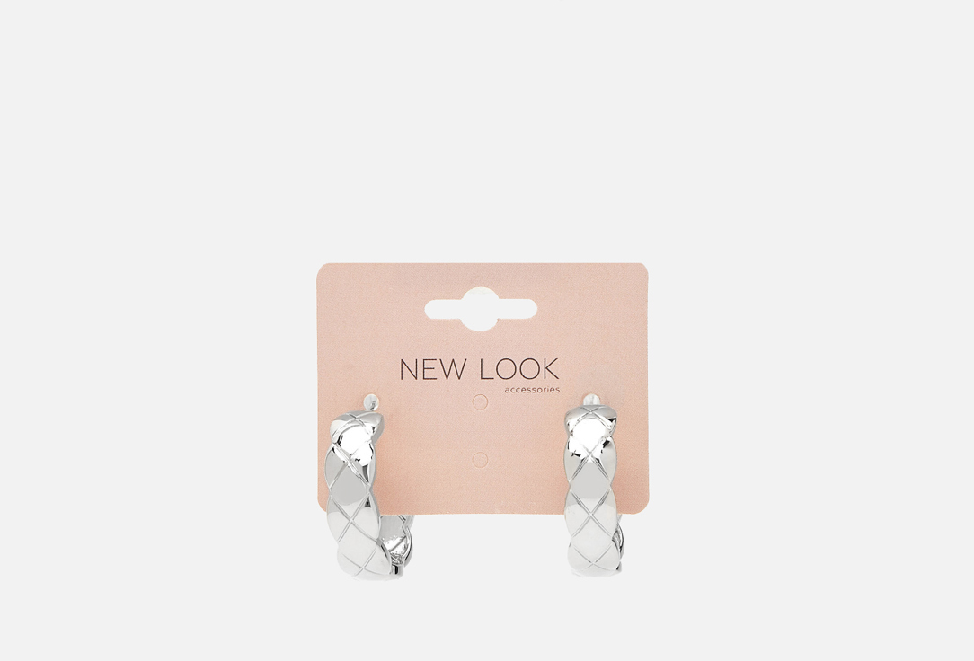 серьги NEW LOOK 2515 серебро 2 шт комплект украшений new look 2505 серебро 3 шт