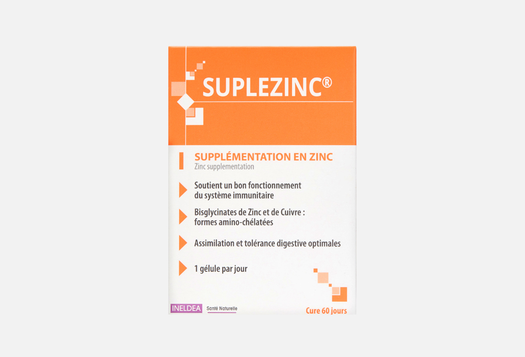 Цинк LABORATORIES INELDEA Suplezinc 15 мг 60 шт