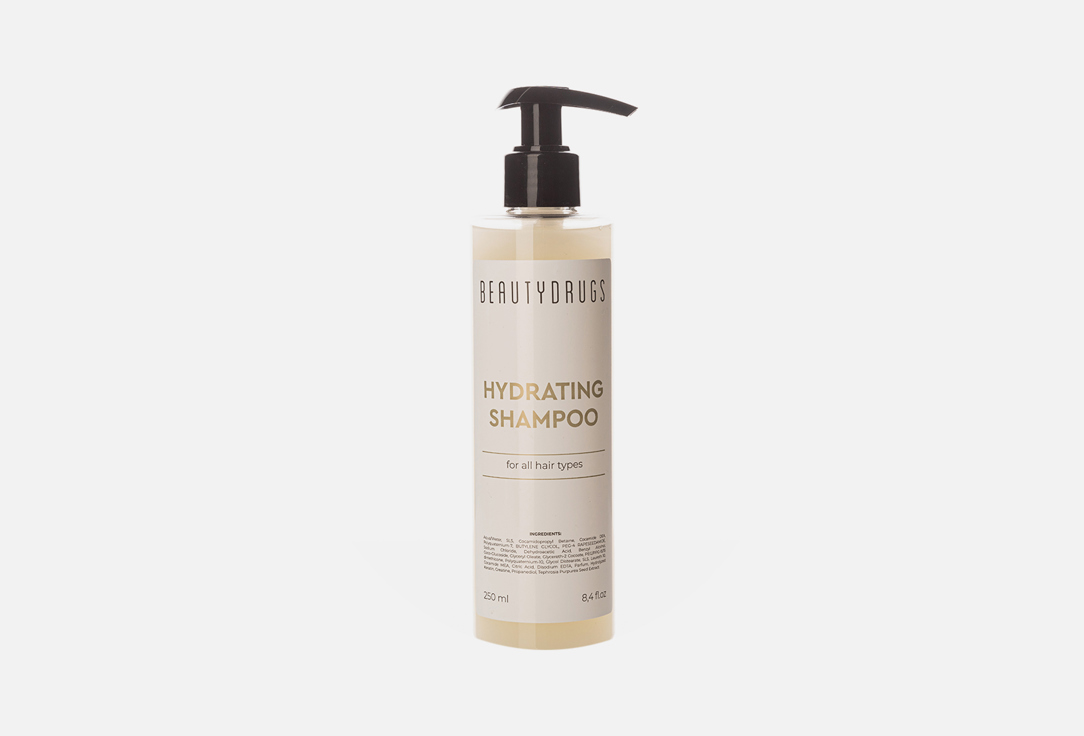 Увлажняющий шампунь для волос BEAUTYDRUGS Hydrating 250 мл увлажняющий шампунь для волос maple wash hydrating shampoo шампунь 250мл