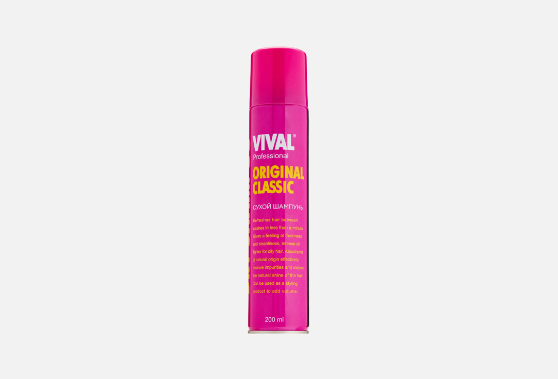 Сухой шампунь для волос VIVAL BEAUTY Original classic  200 мл