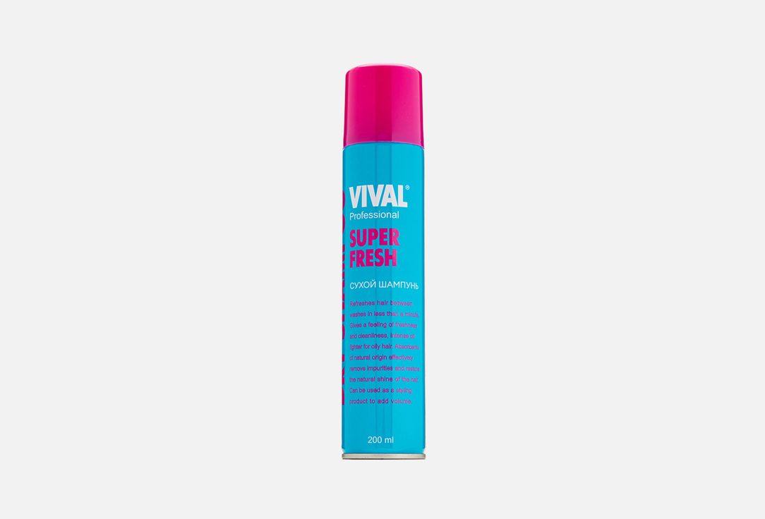 Сухой шампунь для волос VIVAL Super Fresh 200 мл фото
