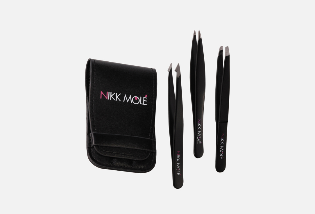 Набор пинцетов + чехол NIKK MOLE Set of tweezers 1 шт