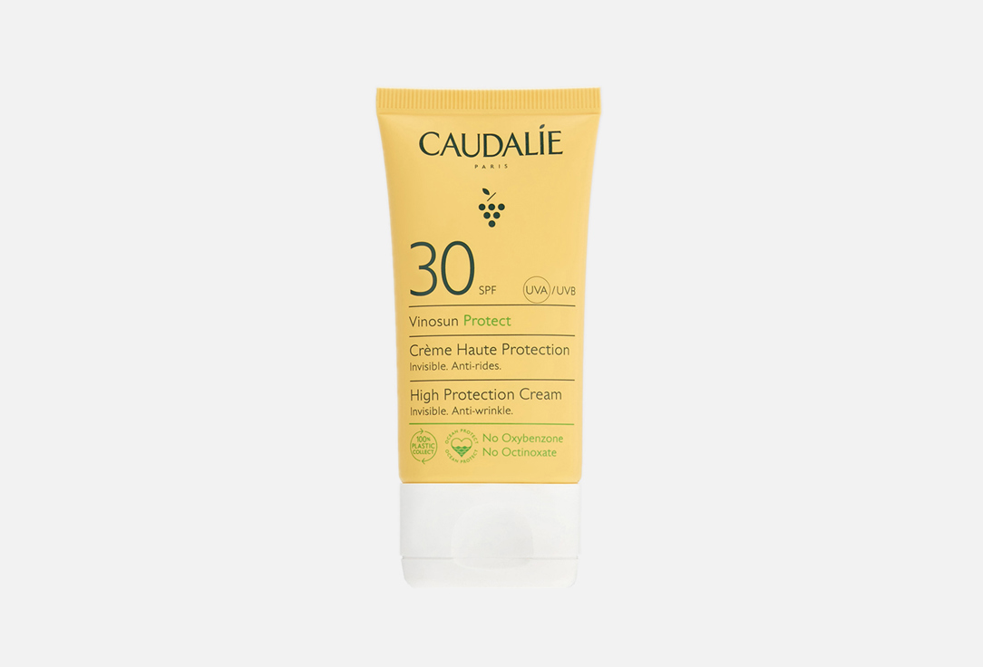 Солнцезащитный крем для лица CAUDALIE Vinosun High Protection Cream SPF30 50 мл zeitun крем для лица zeitun ритаул солнца солнцезащитный spf30 50мл 1 шт