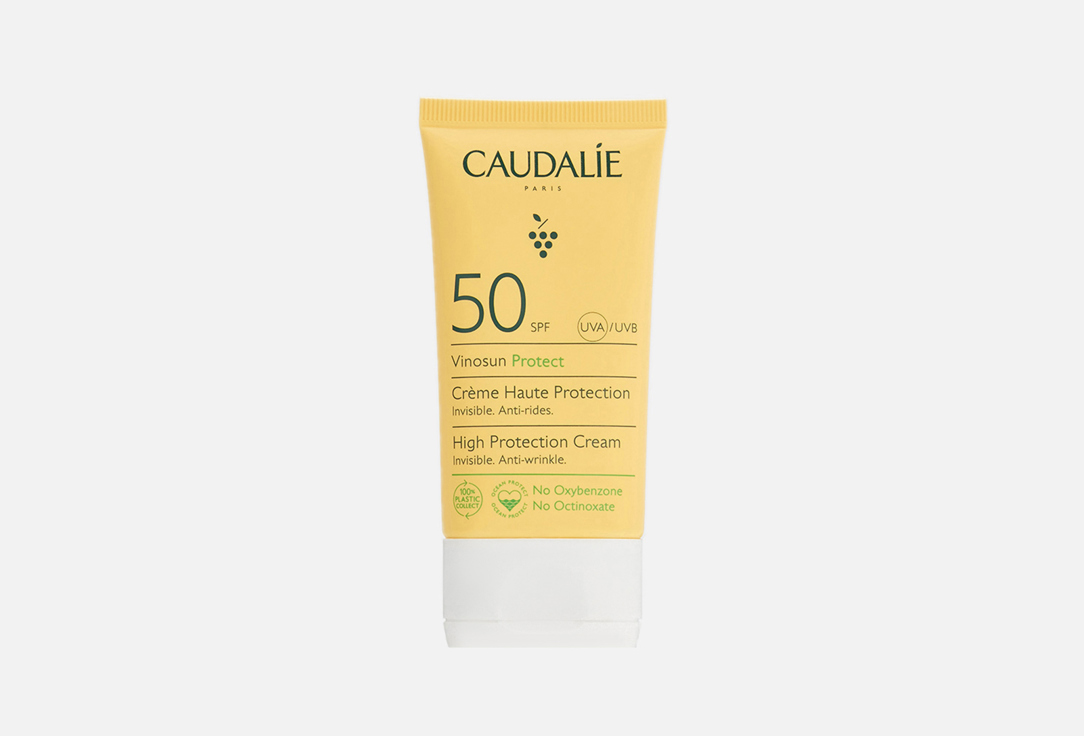 Солнцезащитный крем для лица CAUDALIE Vinosun High Protection Cream SPF50 50 мл caudalie солнцезащитный крем для лица