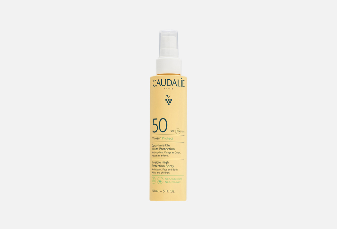 Солнцезащитное молочко-спрей для лица и тела CAUDALIE Vinosun High Protection Spray SPF50 150 мл caudalie солнцезащитный крем для лица