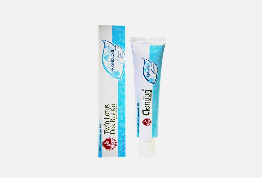 

Зубная паста TWIN LOTUS, Dok Bua Ku Herbal Toothpaste Fresh&Cool 40 г