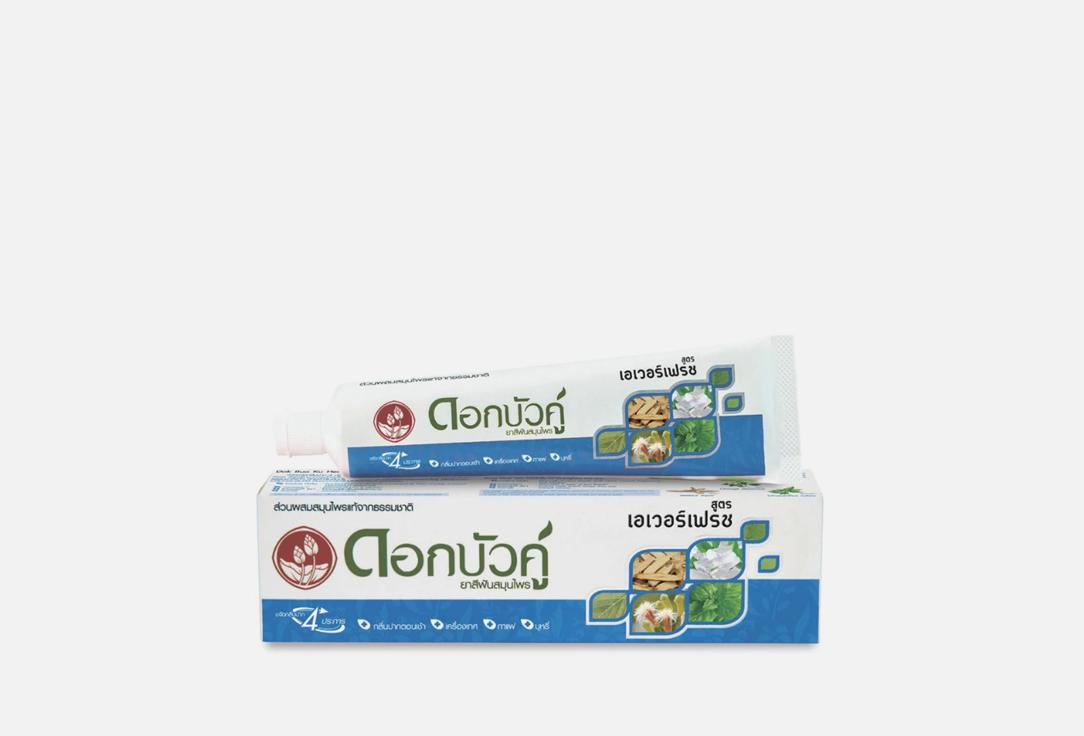 

Зубная паста TWIN LOTUS, Dok Bua Ku Herbal Toothpaste Everfresh 40 г