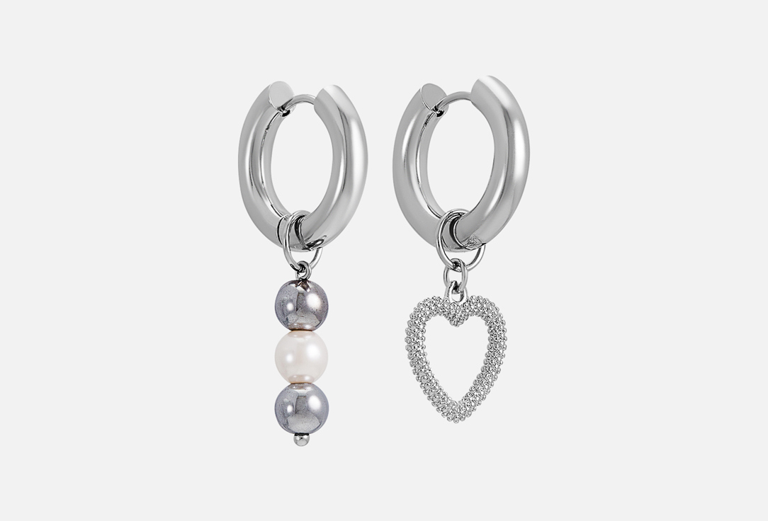 

Серьги PINKCODE, Metal and pearl 2 шт
