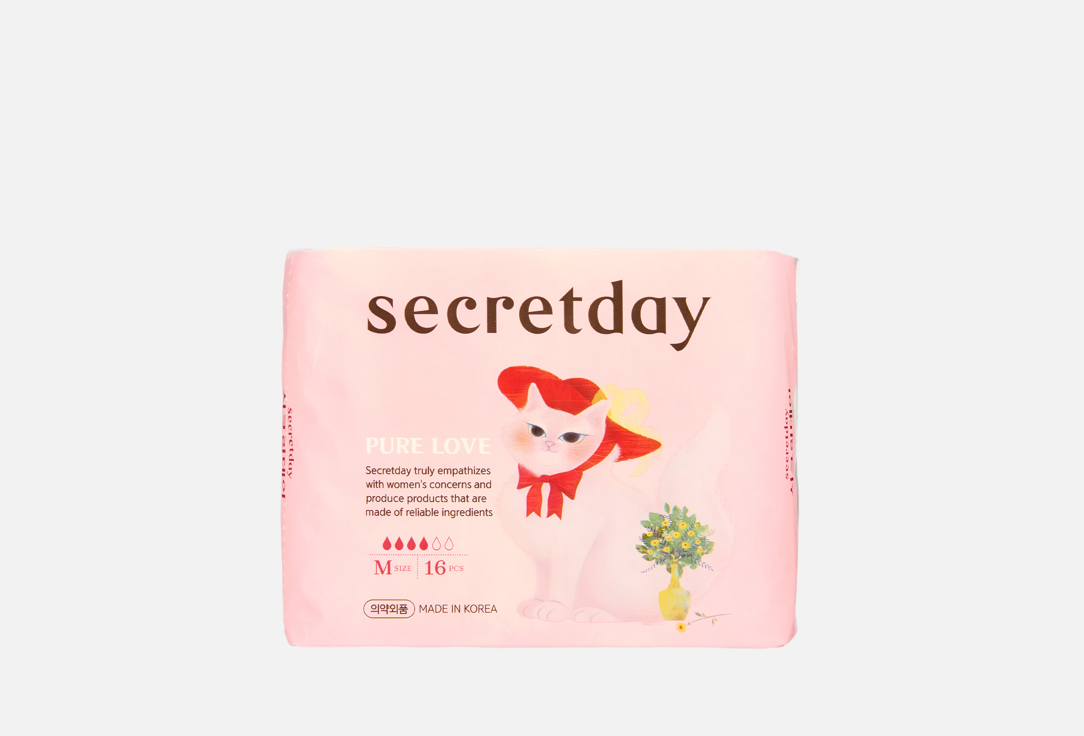 Изображение товара Ежедневные гигиенические прокладки Secret day Pure Love 10 шт