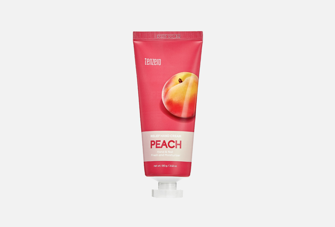 Крем для рук с экстрактом персика Tenzero Relief Hand Cream Peach 