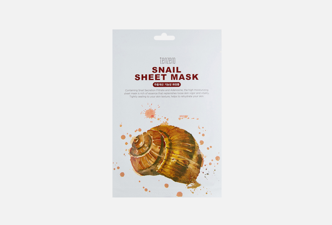 

Тканевая маска с муцином улитки TENZERO, Snail Sheet Mask 1 шт