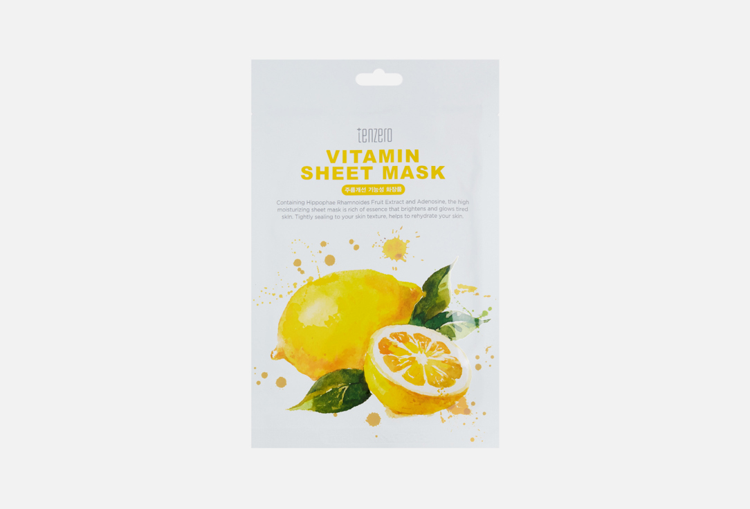 цена Тканевая маска с витаминами TENZERO Vitamin Sheet Mask 1 шт