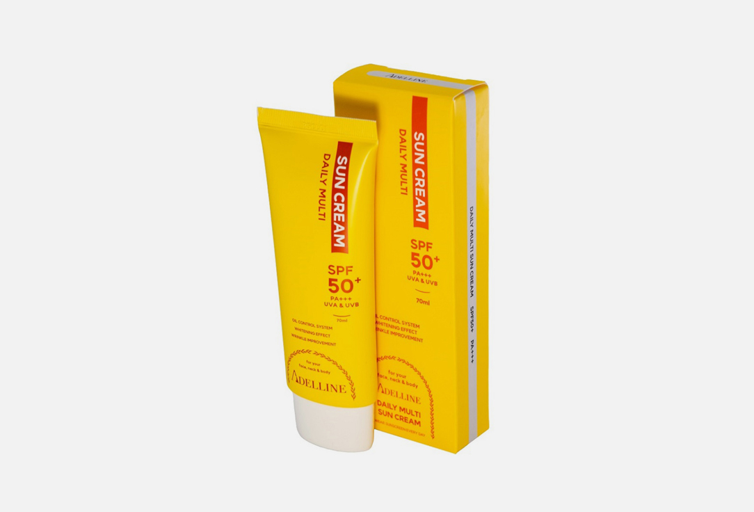 Солнцезащитный крем SPF50+/PA+++ Adelline Daily Multi Sun Cream 