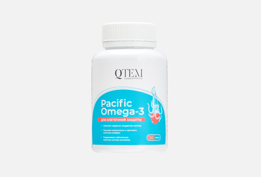 Биологически активная добавка QTEM Pacific Omega-3 120 шт биологически активная добавка laboratories ineldea stc omega 3 vegetal 120 шт
