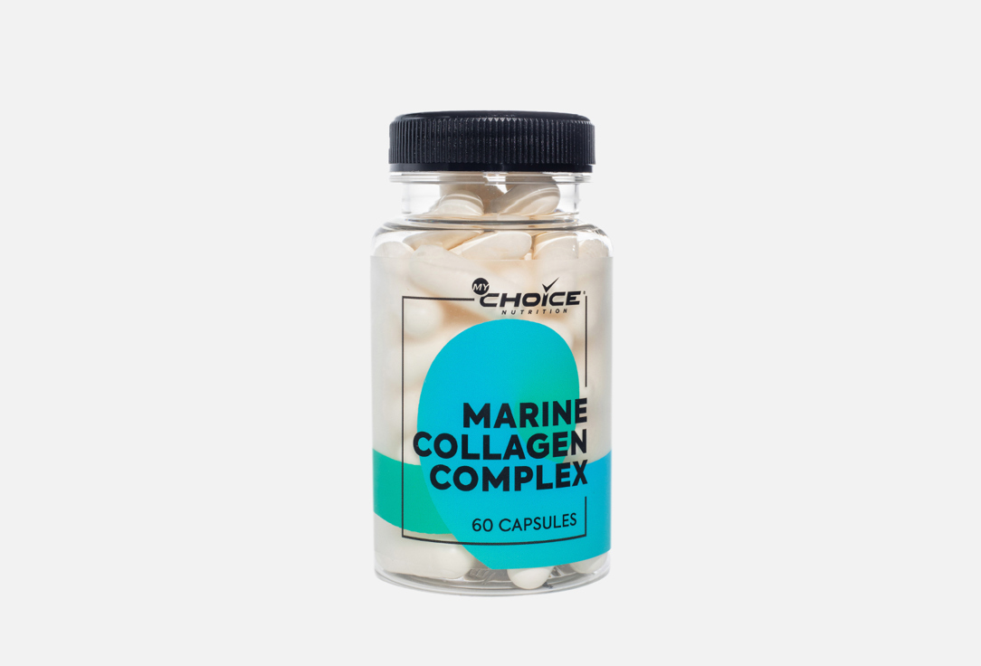 Биологически активная добавка MYCHOICE NUTRITION Marine Collagen Complex 60 шт maxler marine collagen complex 90 капс