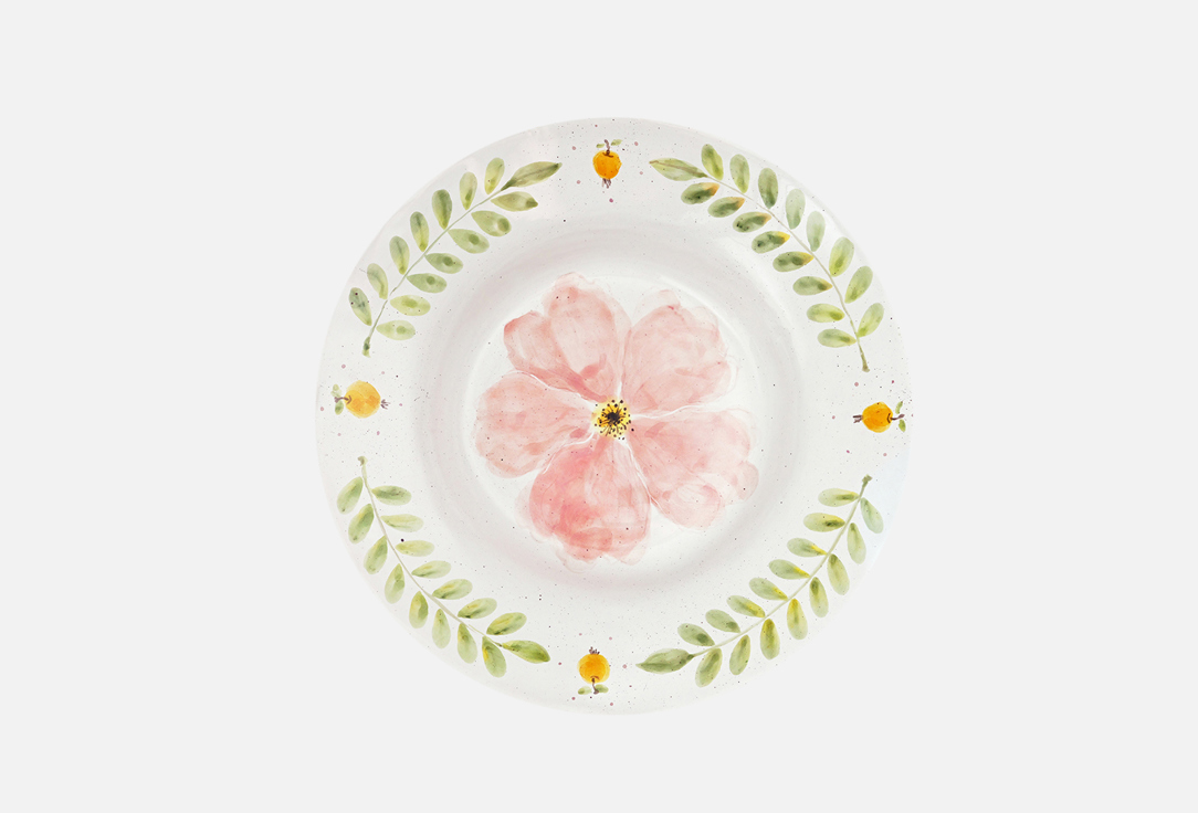 

Керамическая тарелка ODARYADARYA, Принт, Шиповник, 24 см 1 шт