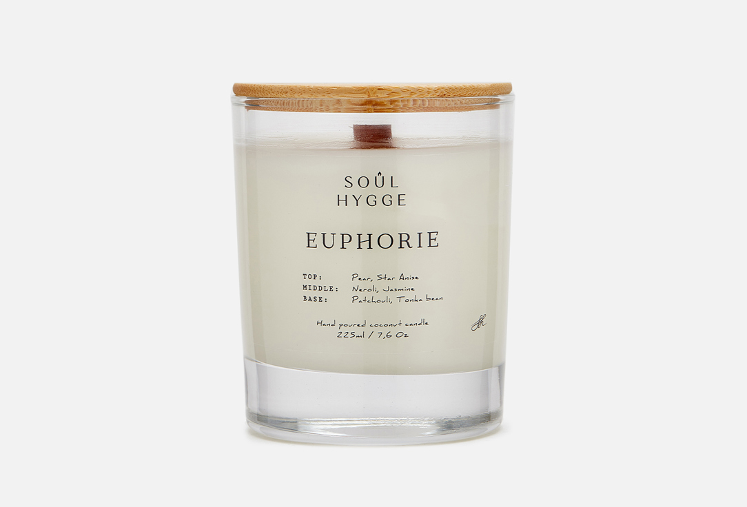 

Ароматическая свеча SOÛL HYGGE, Белый, EUPHORIA 225 г