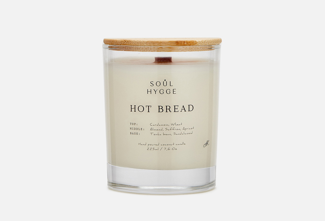 Изображение товара Ароматическая свеча SOÛL HYGGE HOT BREAD натуральный аромат 225 г