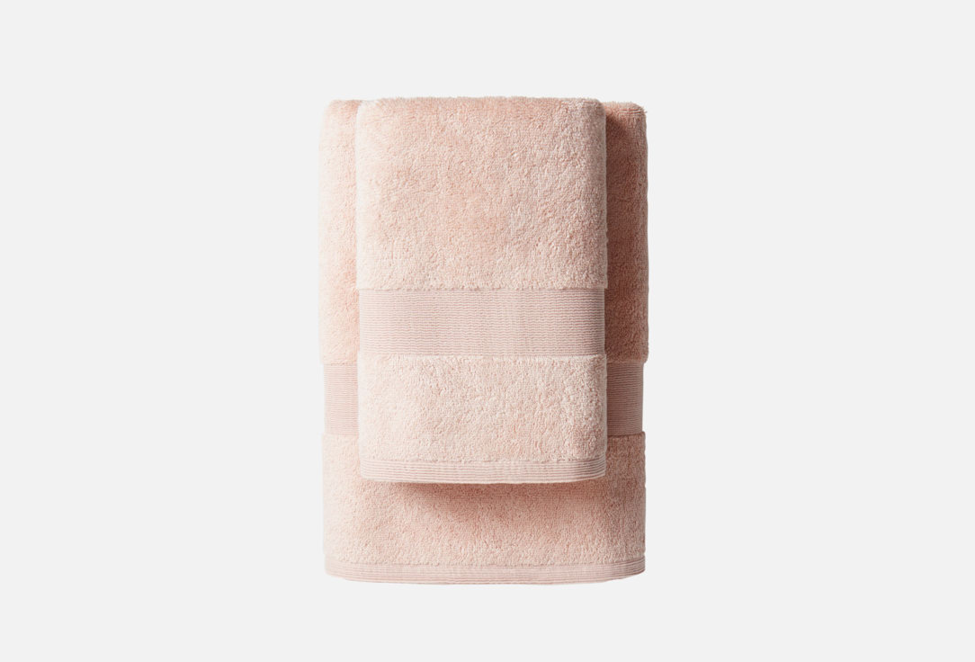 комплект полотенец mg home белый 1 шт Комплект полотенец MG HOME Розовый 1 шт