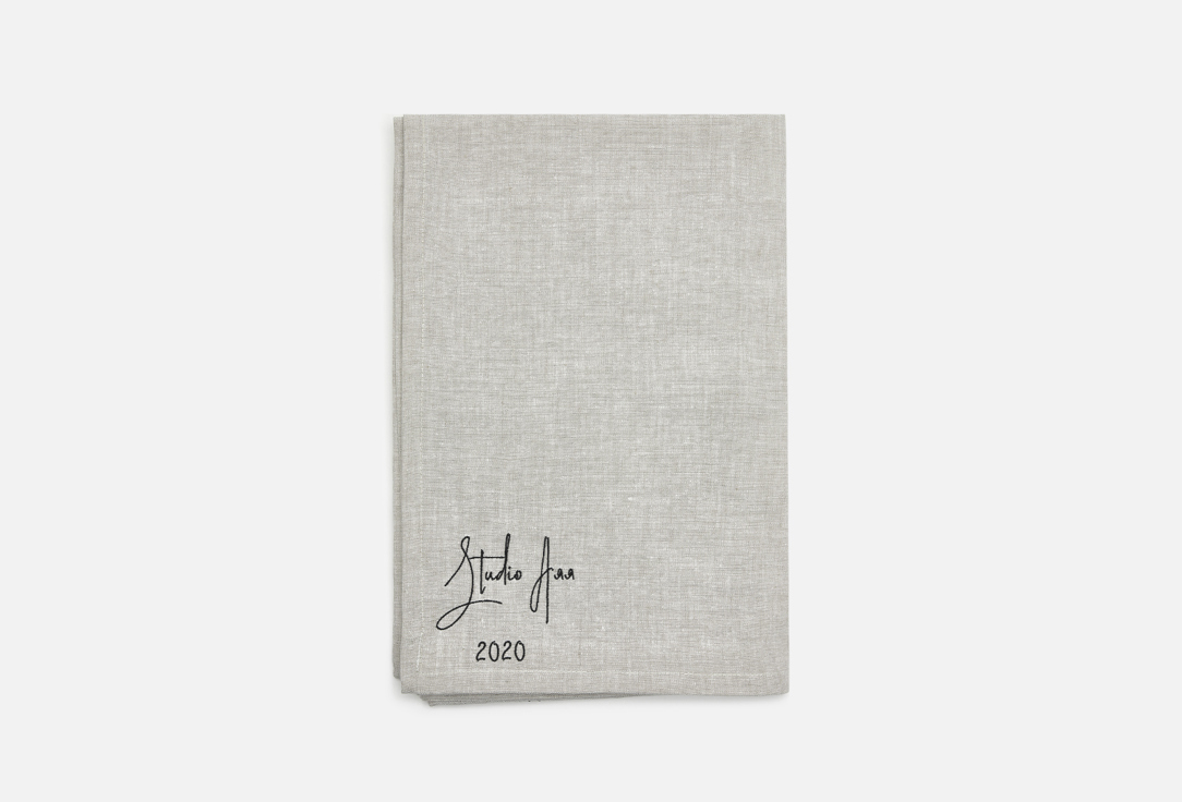 Изображение товара Скатерть Studio Ayaya бежевого цвета 160x160 см с машинной вышивкой