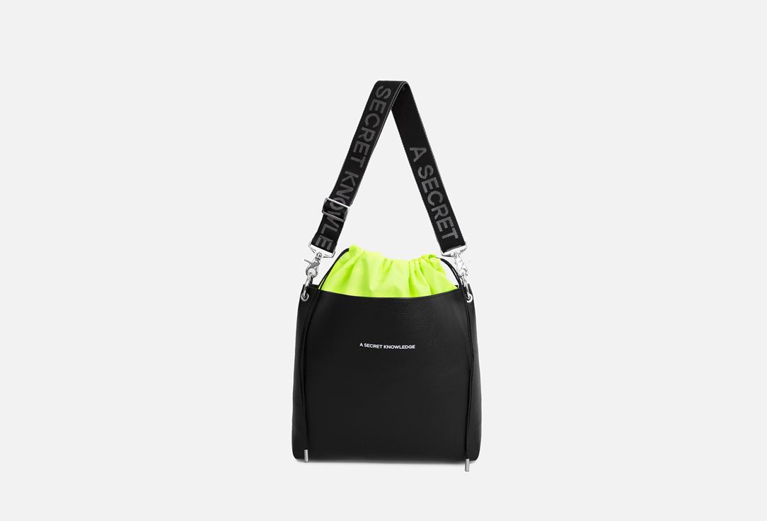 Сумка тоут A SECRET KNOWLEDGE Black Tub Maxi Кислотно-зеленый мешок 1 шт сумка черный кот зеленый