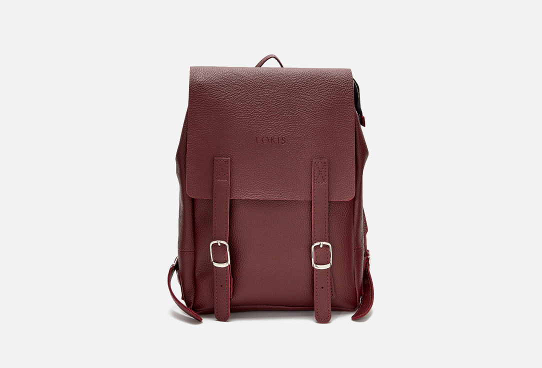 

Рюкзак кожаный LOKIS, Красный, Бордовый 1 шт