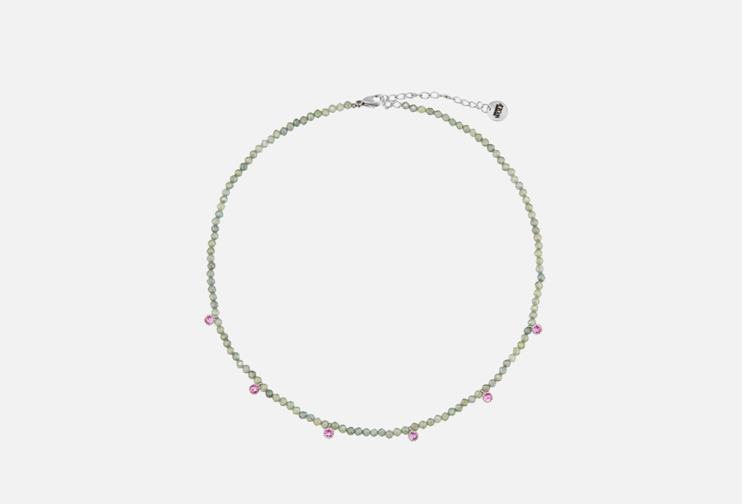 

Колье MR&MRS WOLF, Pale green zircon necklace 1 шт