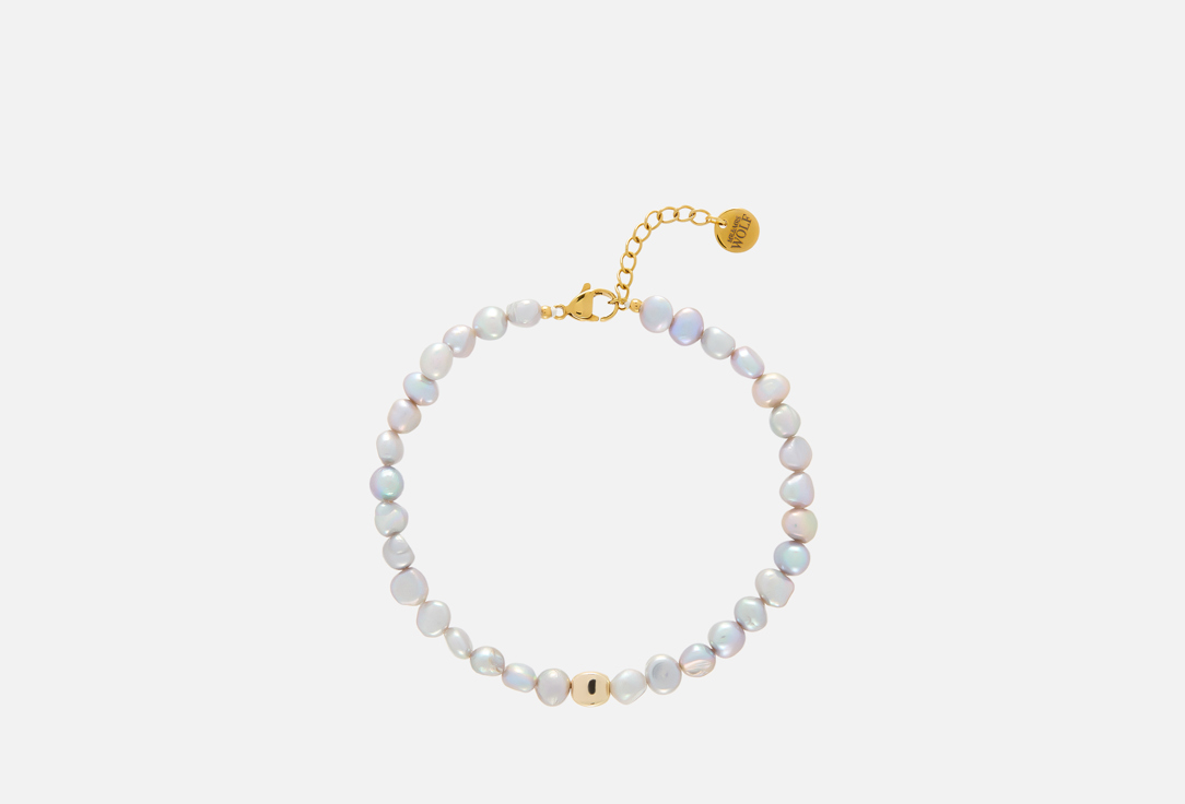 Анклет MR&MRS WOLF Anklet of gray pearls 1 шт